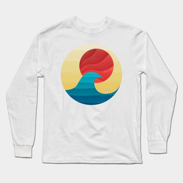 The perfect summer wave Long Sleeve T-Shirt by OwlyChicStudio